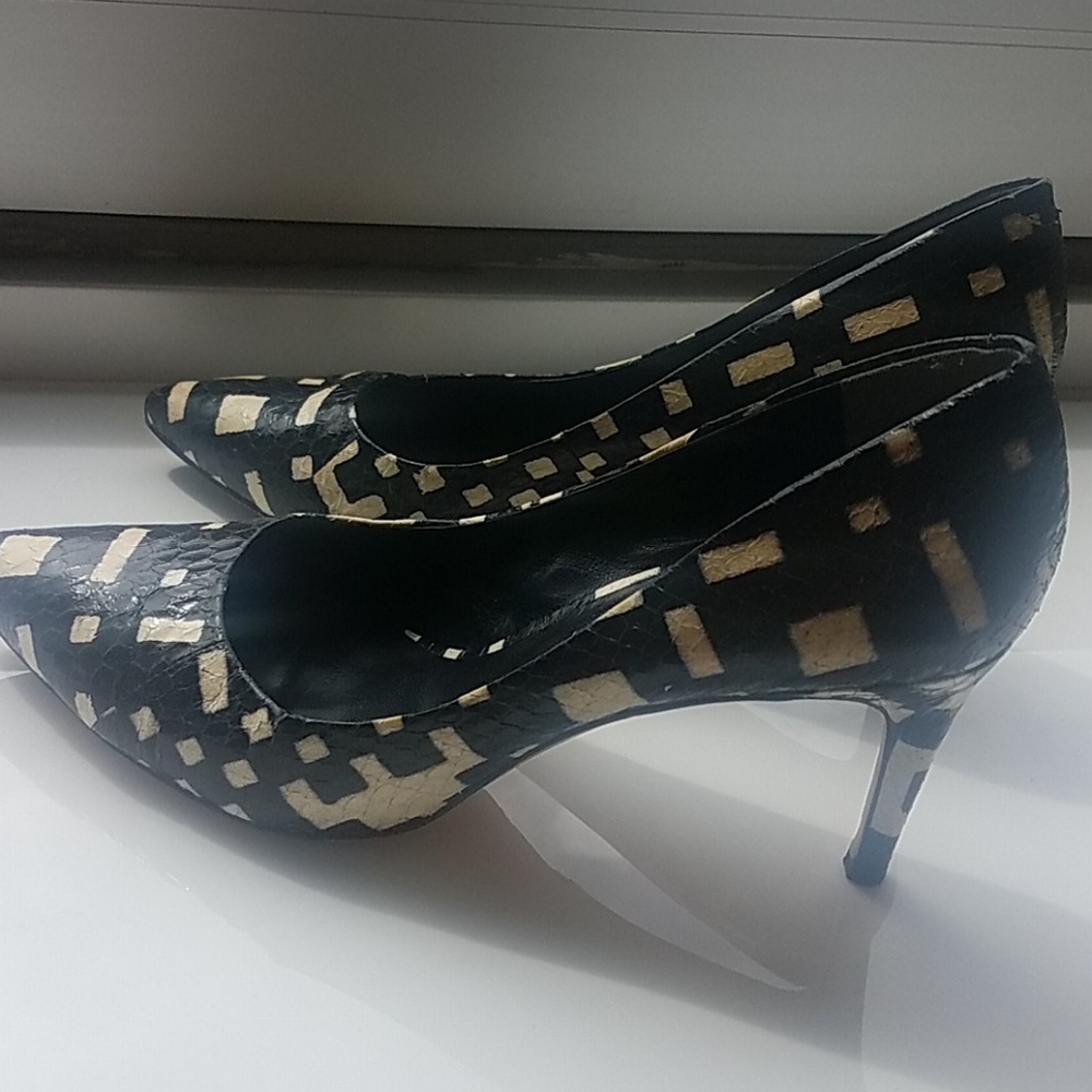 Rachel Roy "Helene" Snake Black Multi Leather